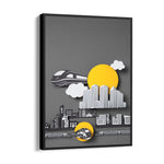 Modern Metro City Layers - City Wall Art