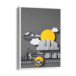 Modern Metro City Layers - City Wall Art