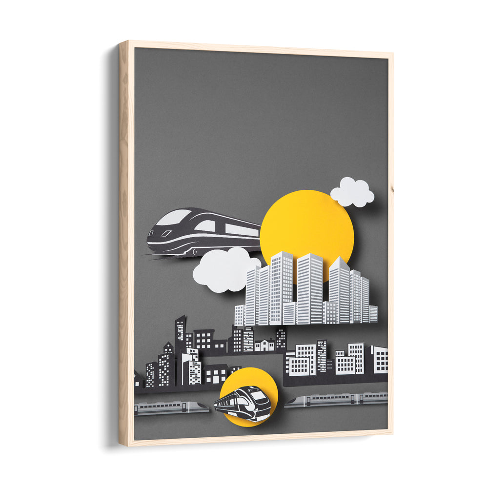 Modern Metro City Layers - City Wall Art