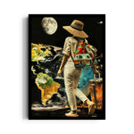 Moonlit World Explorer - Travel Wall Art