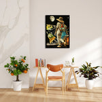 Moonlit World Explorer - Travel Wall Art