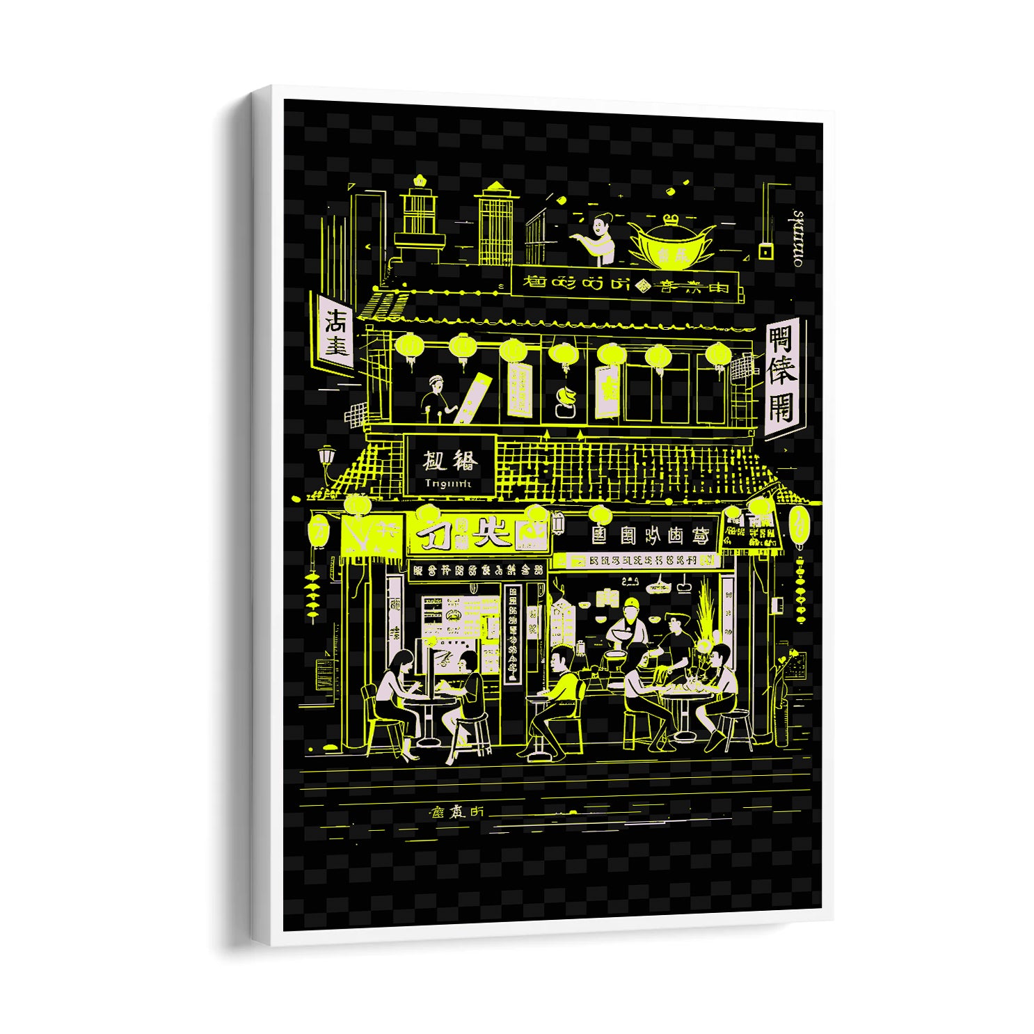 Neon Asian Street Caf?? - Food & Bar Wall Art