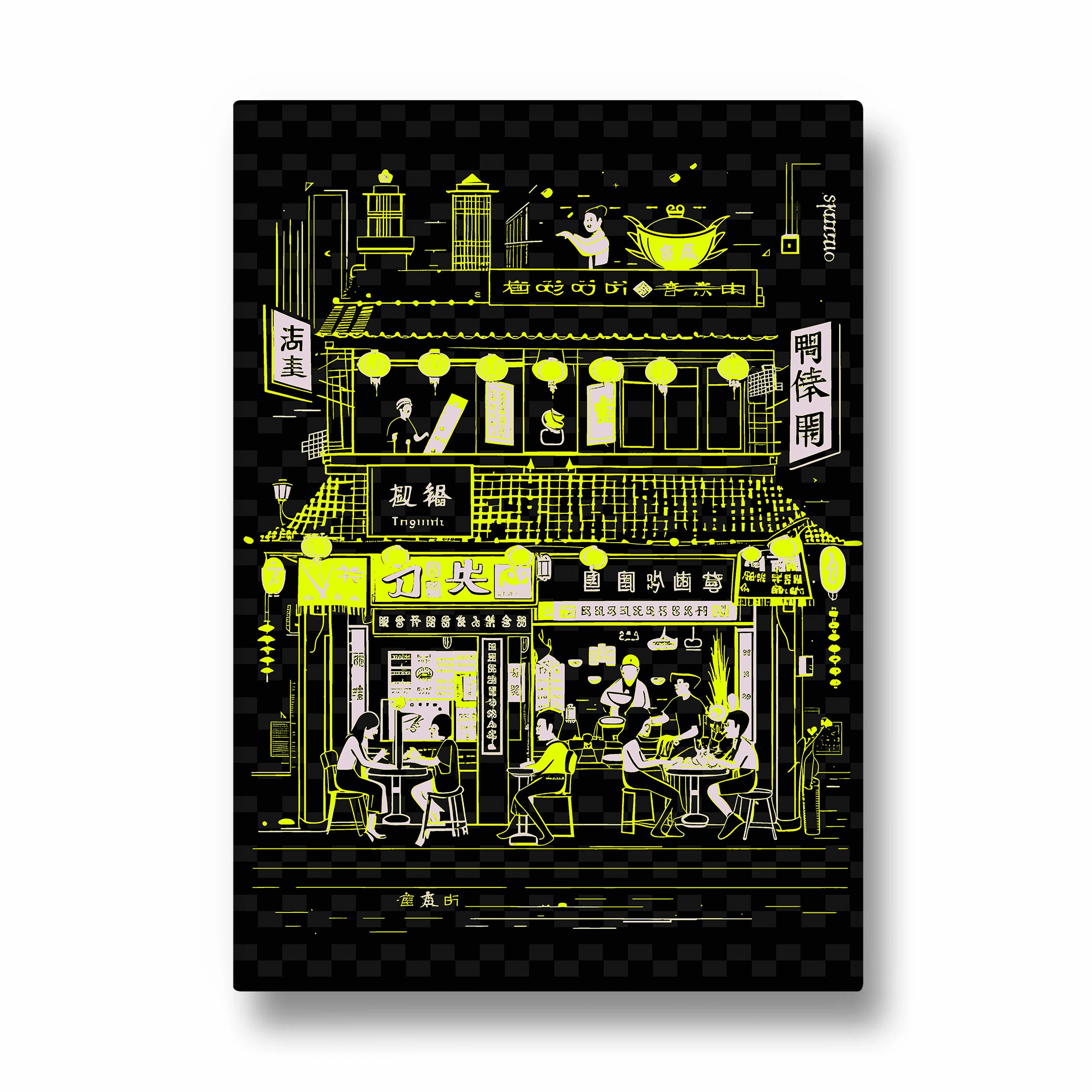 Neon Asian Street Caf?? - Food & Bar Wall Art