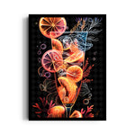 Neon Citrus Cocktail - Food & Bar Wall Art - Pillow Fights