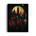 Neon Empire Skyline - City Wall Art