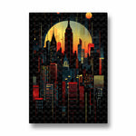Neon Empire Skyline - City Wall Art