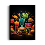 Neon Street Bites – Modern Food & Bar Wall Art