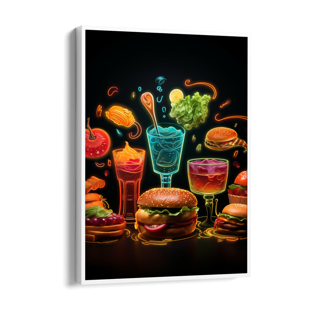 Neon Street Bites – Modern Food & Bar Wall Art