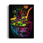 Neon Tropical Fruit Bowl - Food & Bar Wall Art