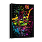 Neon Tropical Fruit Bowl - Food & Bar Wall Art