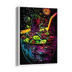 Neon Tropical Fruit Bowl - Food & Bar Wall Art
