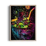 Neon Tropical Fruit Bowl - Food & Bar Wall Art