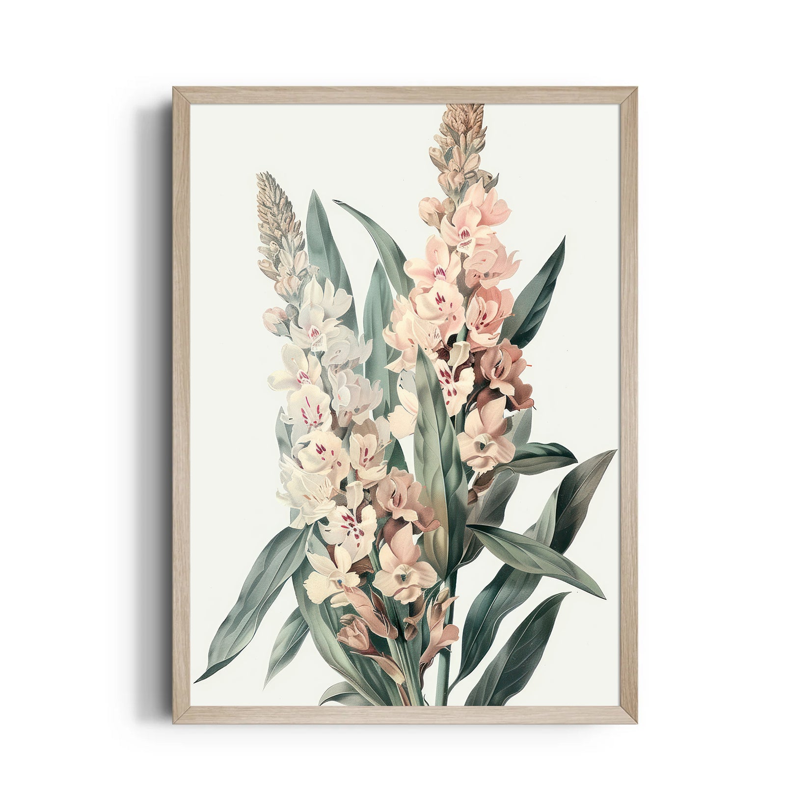 Orchid Meadow Elegance - Botanical Wall Art