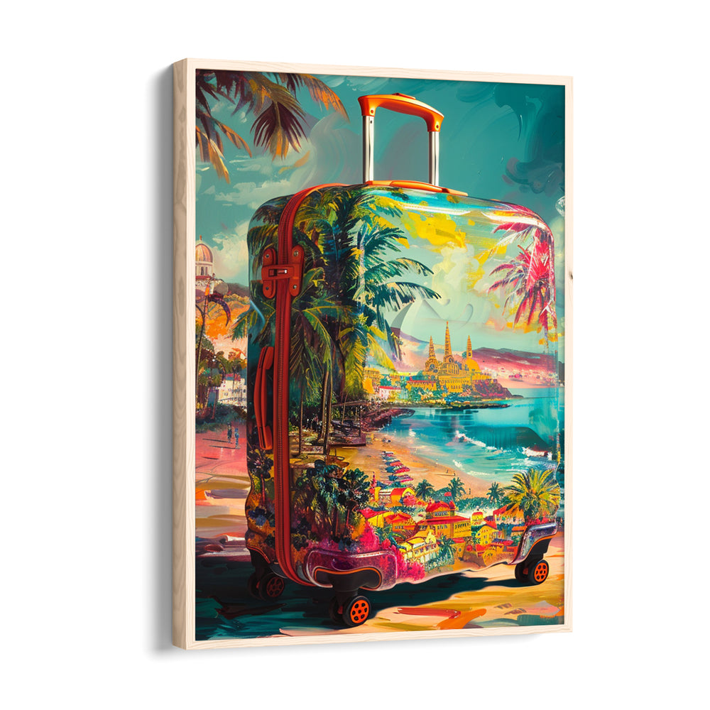 Paradise Journey Suitcase - Travel Wall Art