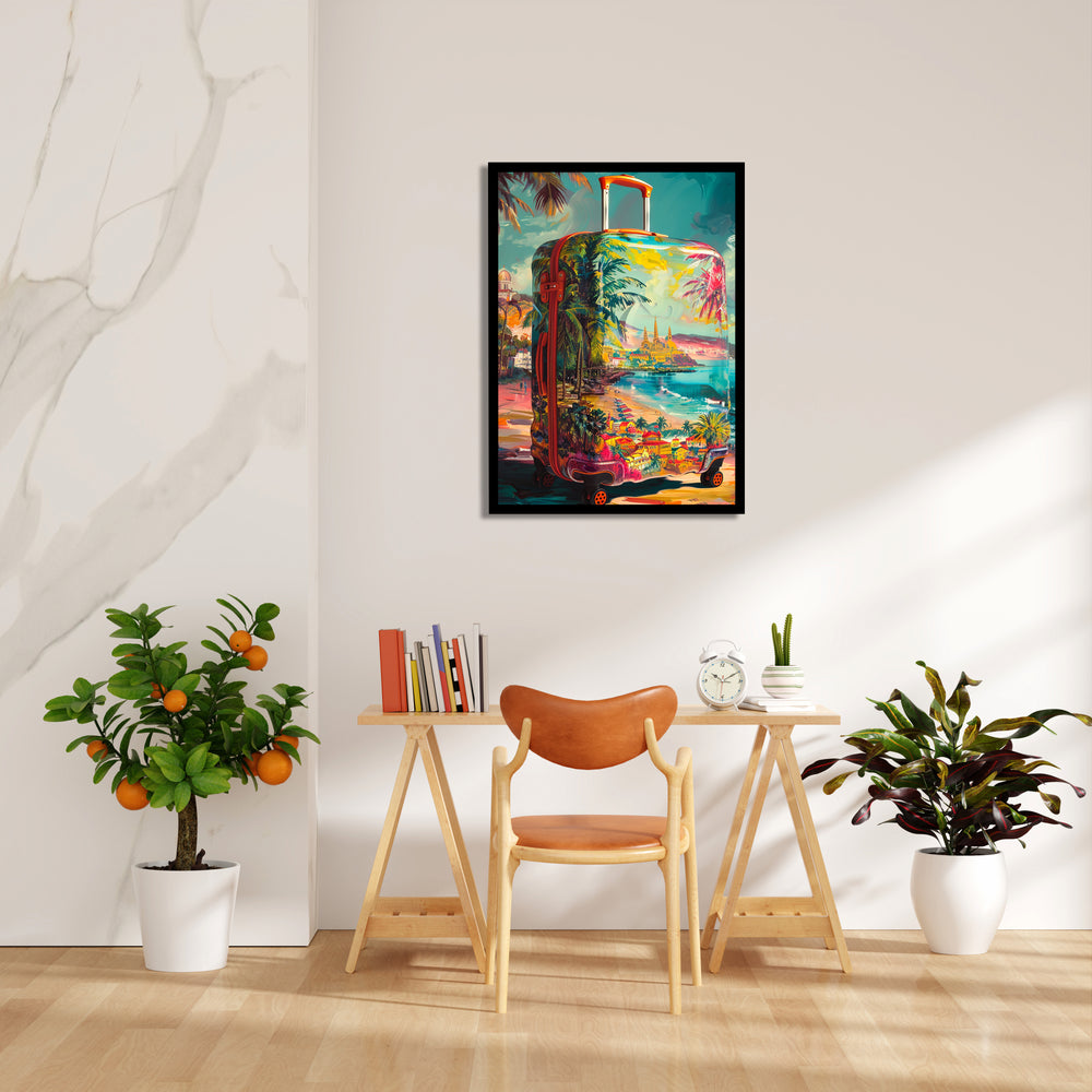 Paradise Journey Suitcase - Travel Wall Art