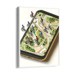 Pedal Path Navigator - street map wall art