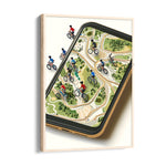 Pedal Path Navigator - street map wall art