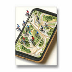 Pedal Path Navigator - street map wall art
