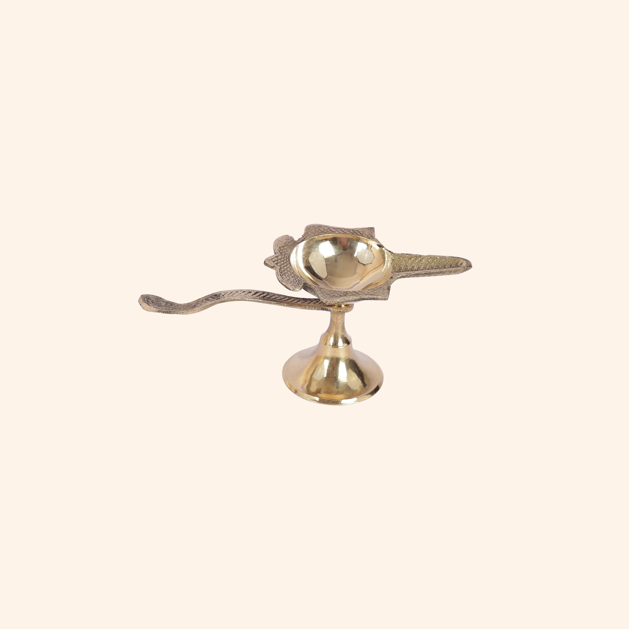 Symbolic Brass Shankha (Conch) Diya | "Mahabharat Aarti" for Diwali & Puja