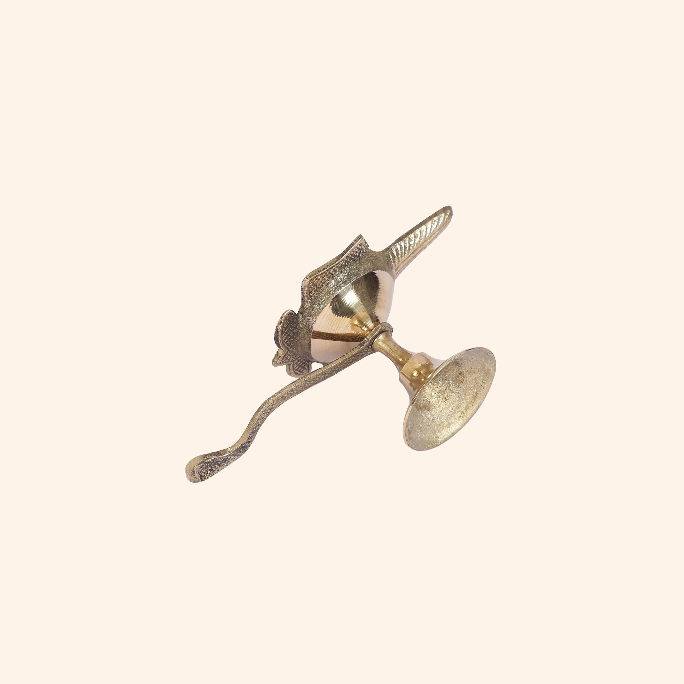 Symbolic Brass Shankha (Conch) Diya | "Mahabharat Aarti" for Diwali & Puja