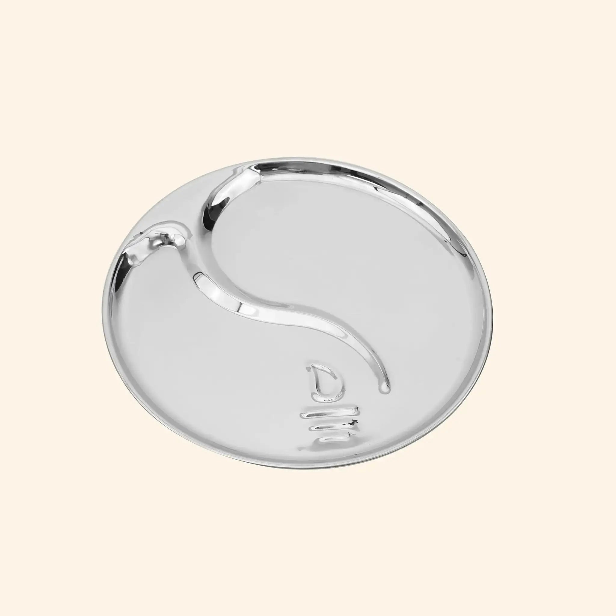 Complete 5-Piece Steel & Brass Puja Thali Set