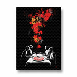Pizza Night Explosion - Food & Bar Wall Art - Pillow Fights