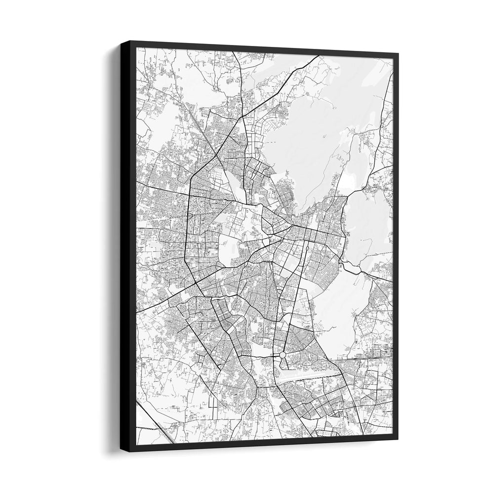 Radial City Connect - street map wall art