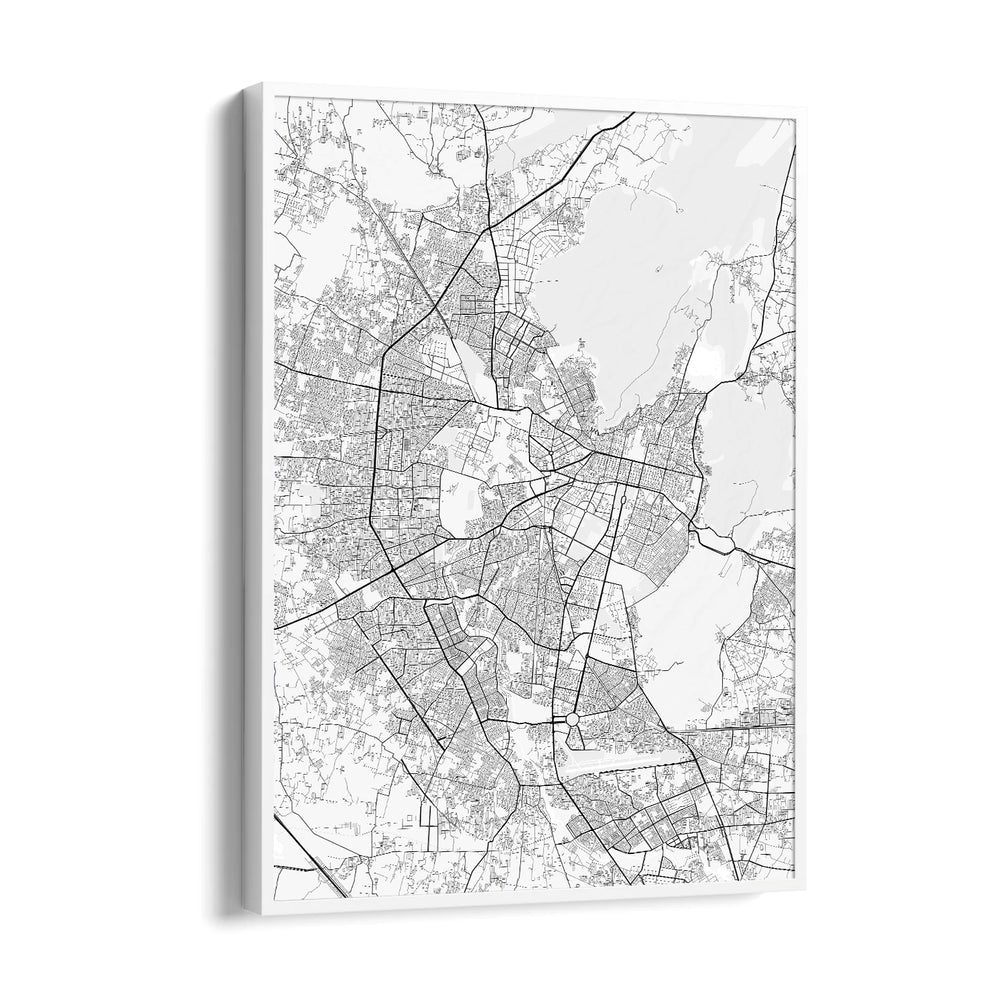 Radial City Connect - street map wall art