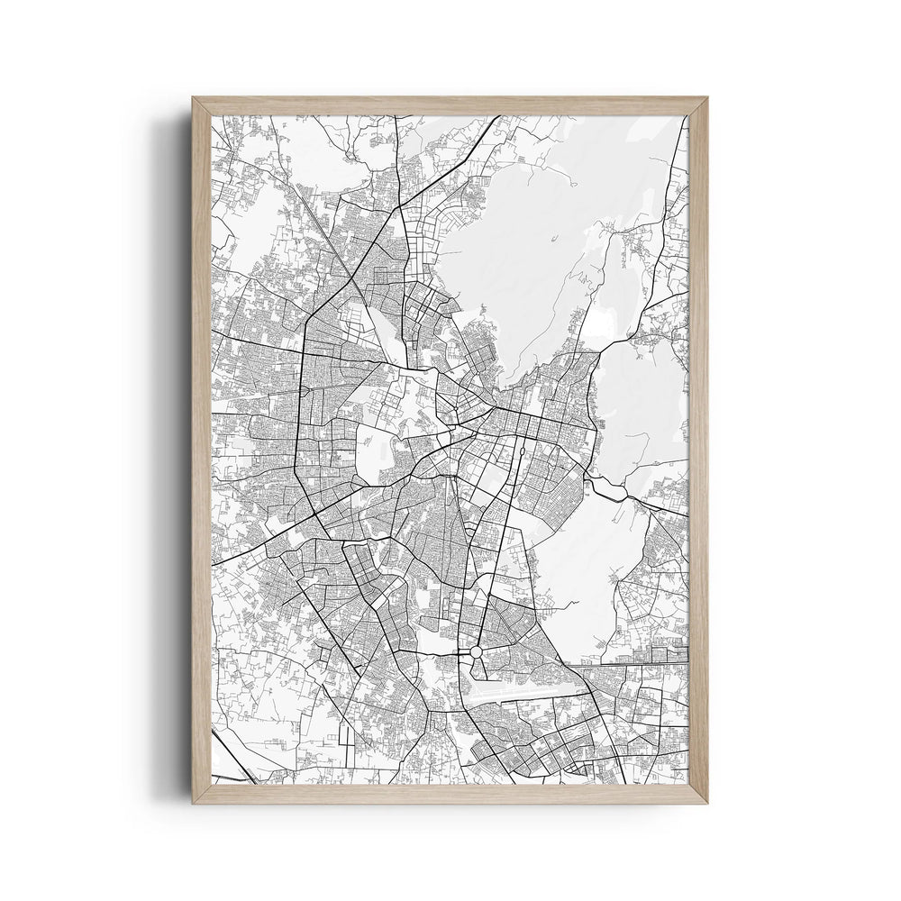 Radial City Connect - street map wall art