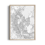 Radial City Connect - street map wall art