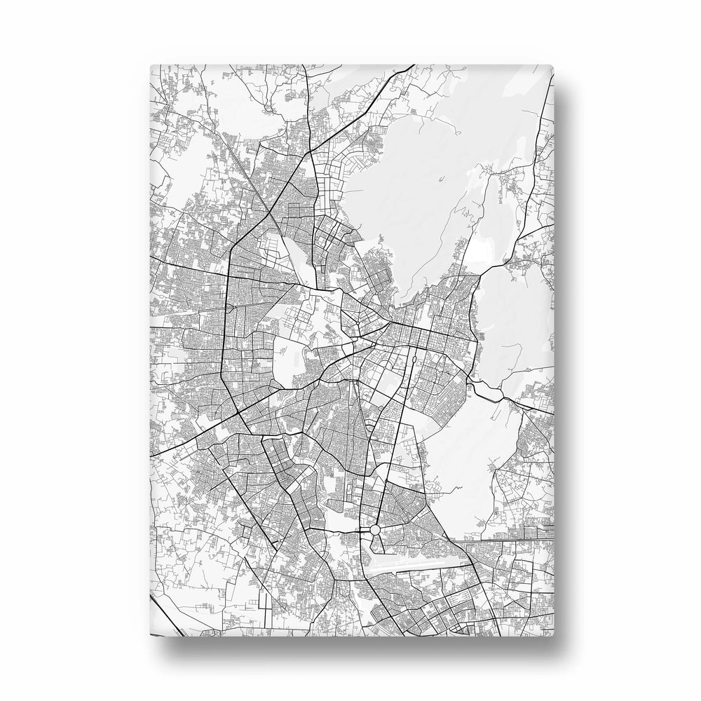 Radial City Connect - street map wall art