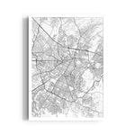 Radiant City Grid - street map wall art