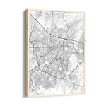 Radiant City Grid - street map wall art