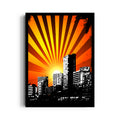 Radiant Urban Sunrise - City Wall Art