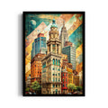 Retro Skyline Heritage - City Wall Art