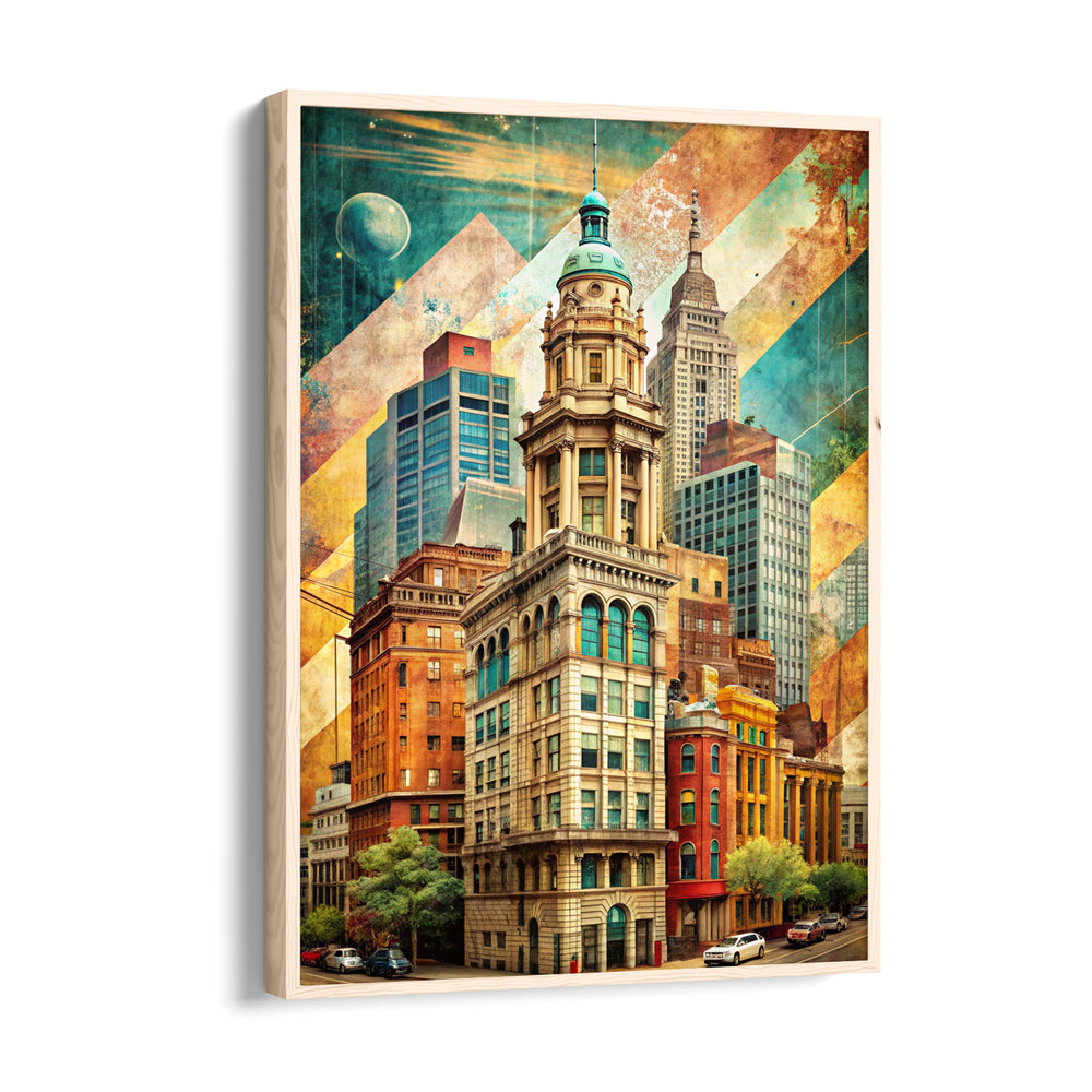 Retro Skyline Heritage - City Wall Art
