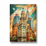 Retro Skyline Heritage - City Wall Art