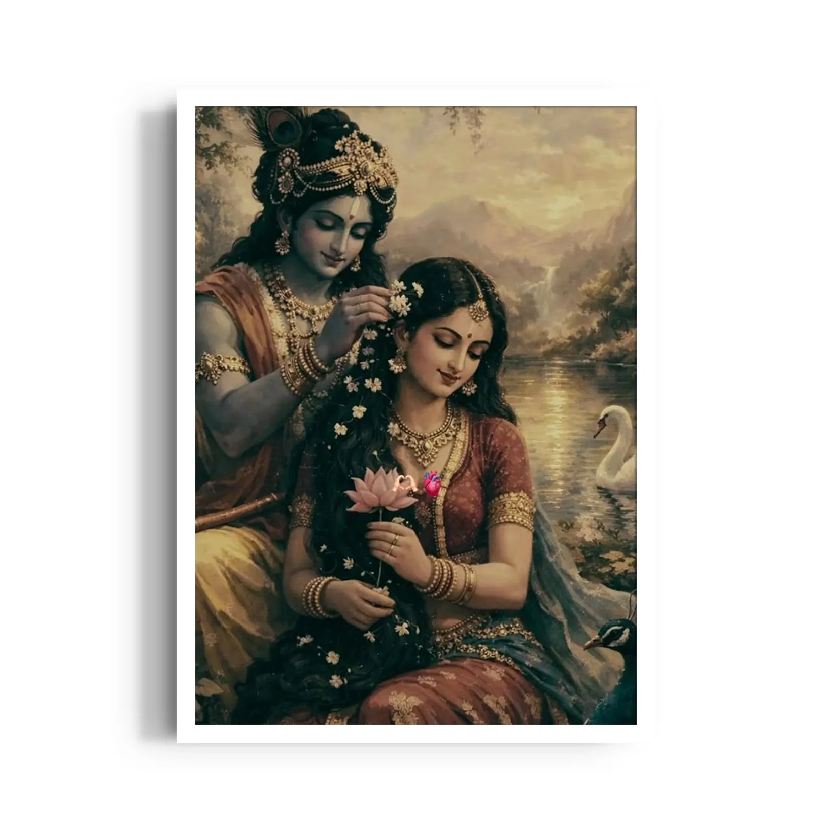 Serene Adornment of the Sacred Lake