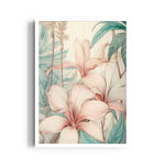 Serene Blush Amaryllis - Botanical Wall Art - Pillow Fights