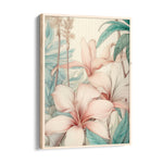 Serene Blush Amaryllis - Botanical Wall Art - Pillow Fights