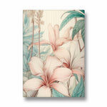 Serene Blush Amaryllis - Botanical Wall Art - Pillow Fights