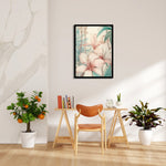 Serene Blush Amaryllis - Botanical Wall Art - Pillow Fights