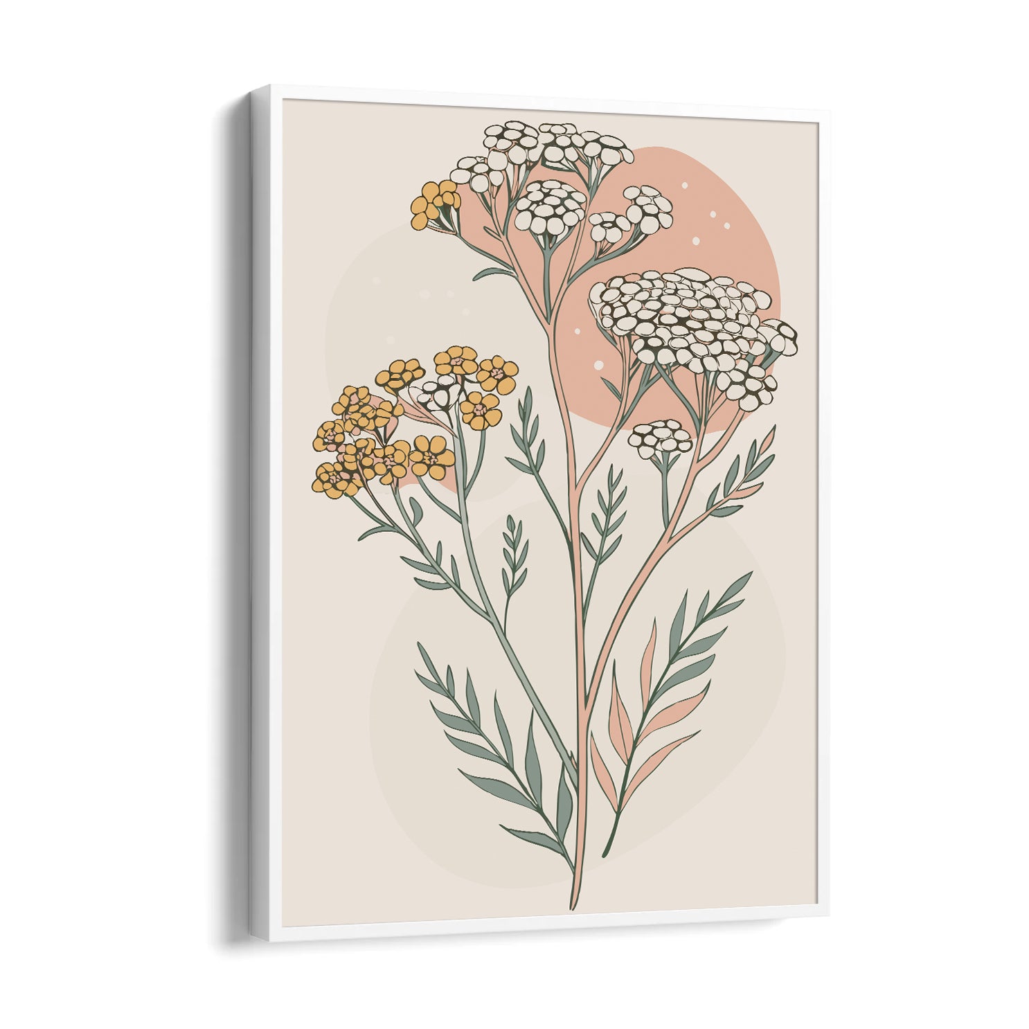 Sienna Dusk Yarrow - Botanical Wall Art
