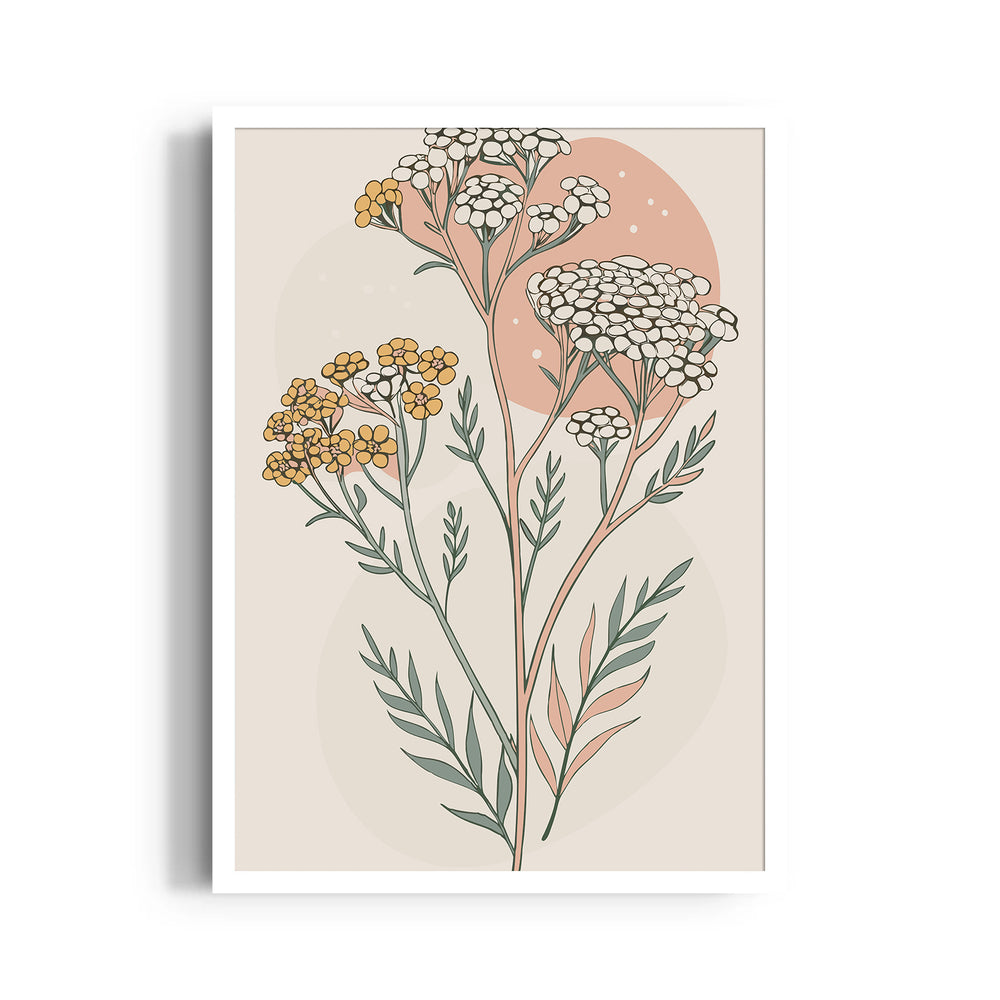 Sienna Dusk Yarrow - Botanical Wall Art