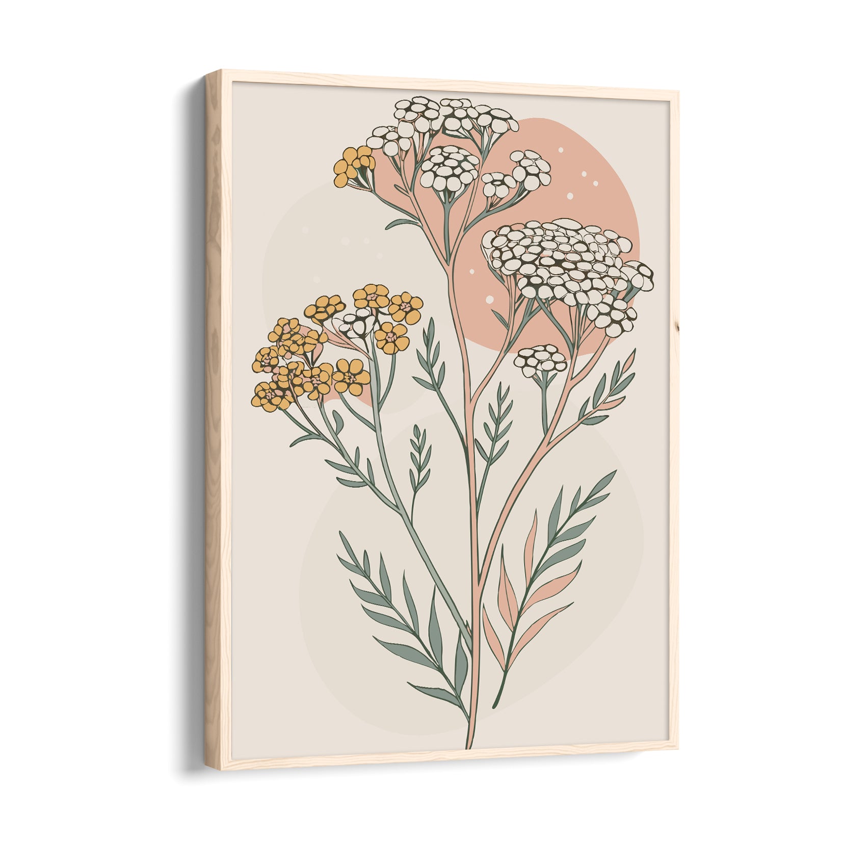 Sienna Dusk Yarrow - Botanical Wall Art