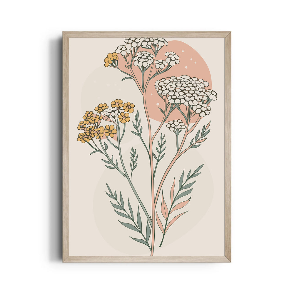 Sienna Dusk Yarrow - Botanical Wall Art