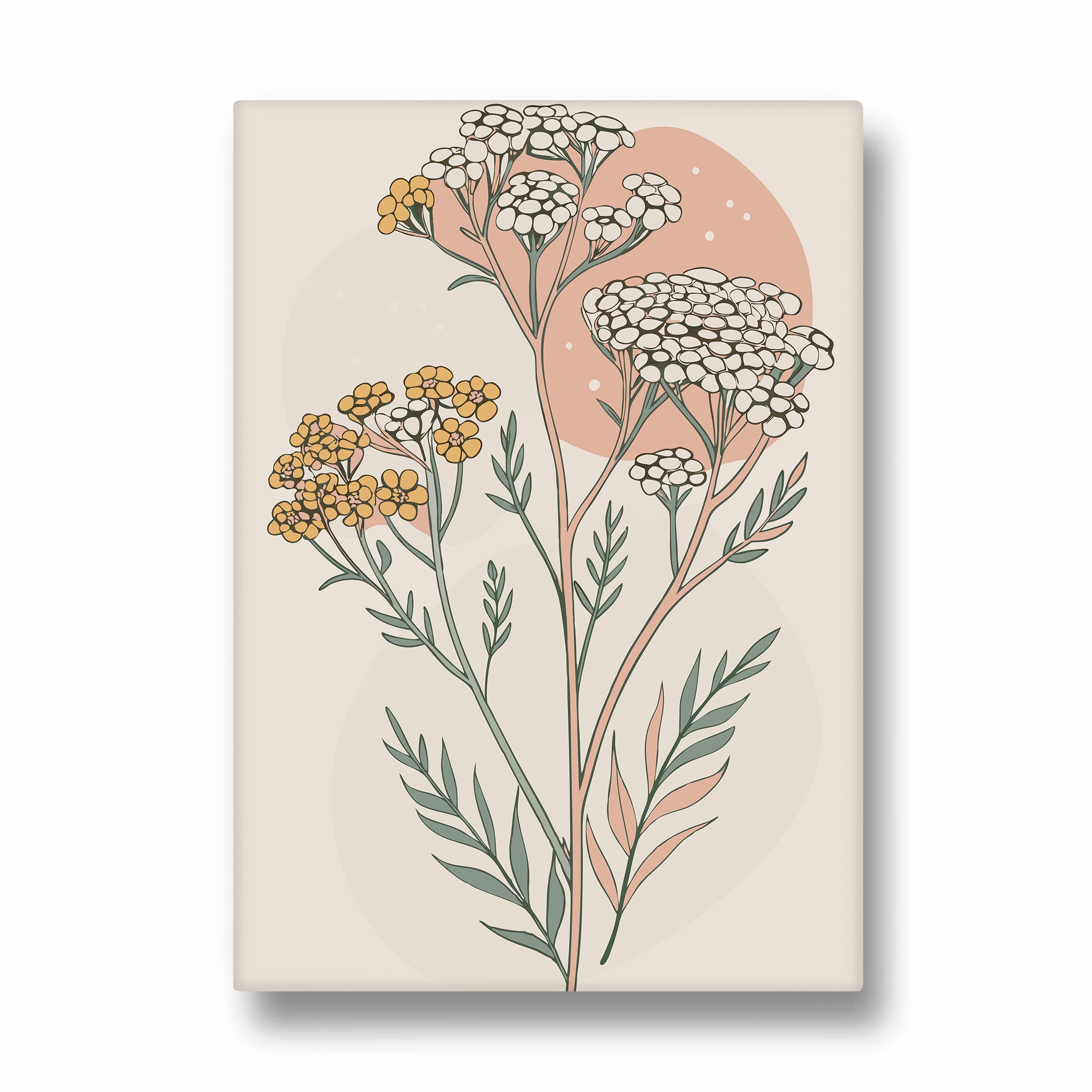 Sienna Dusk Yarrow - Botanical Wall Art