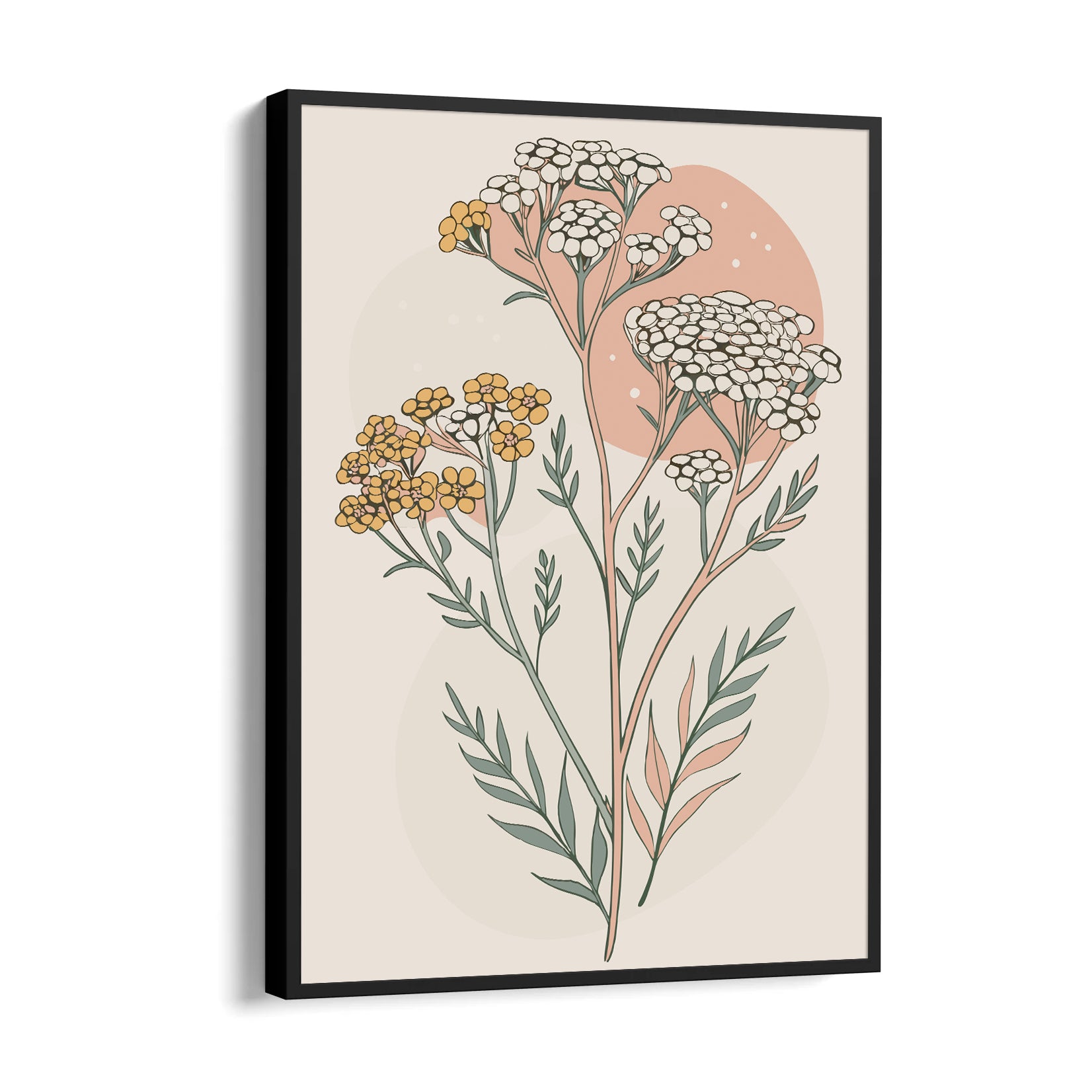 Sienna Dusk Yarrow - Botanical Wall Art