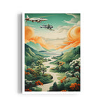 Skybound Valley Journey - Travel Wall Art