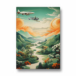 Skybound Valley Journey - Travel Wall Art